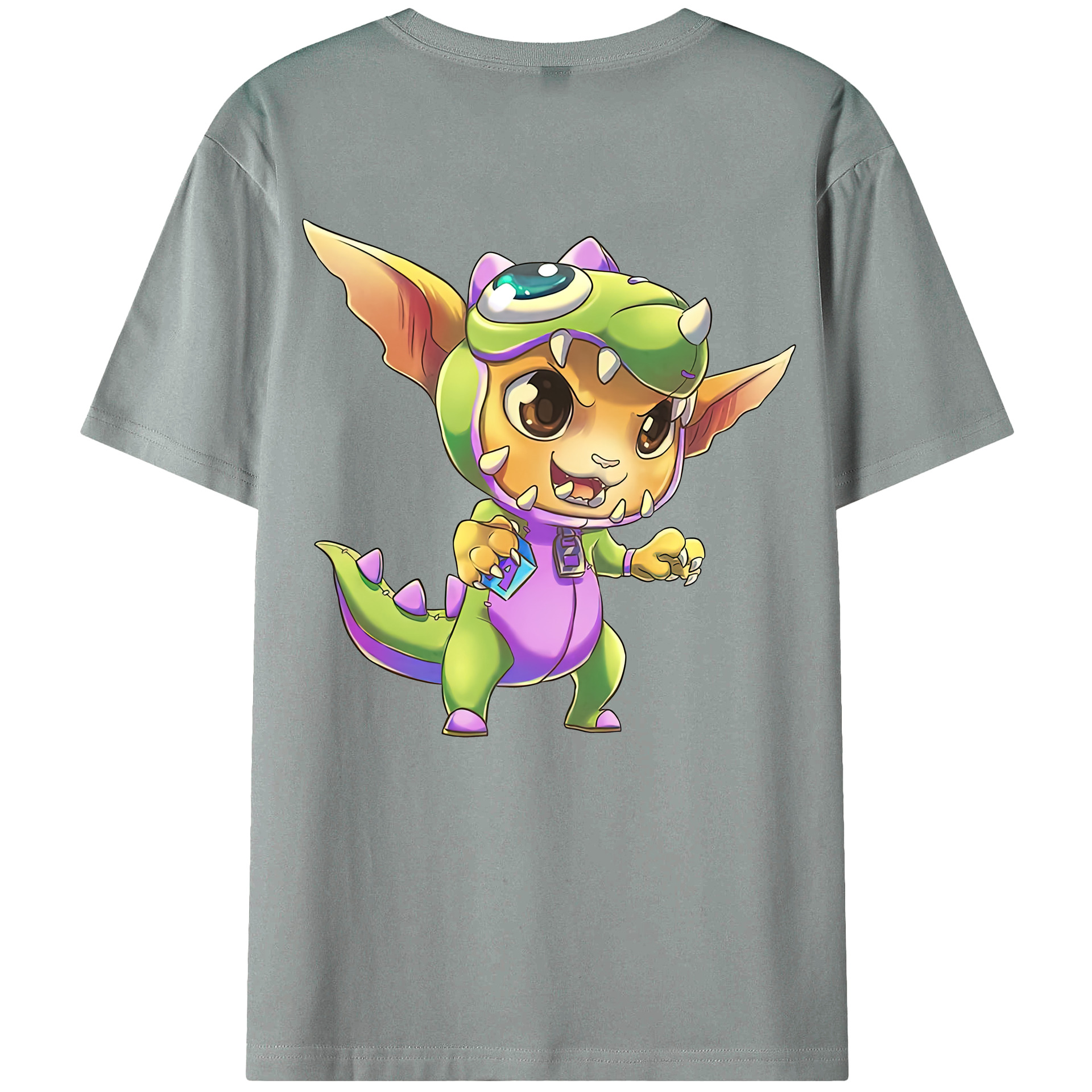 リーグ・オブ・レジェンド League of Legends LOL 綿100％ メンズ半袖Tシャツ（バックプリント） 通気性